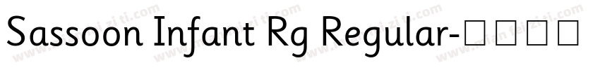 Sassoon Infant Rg Regular字体转换